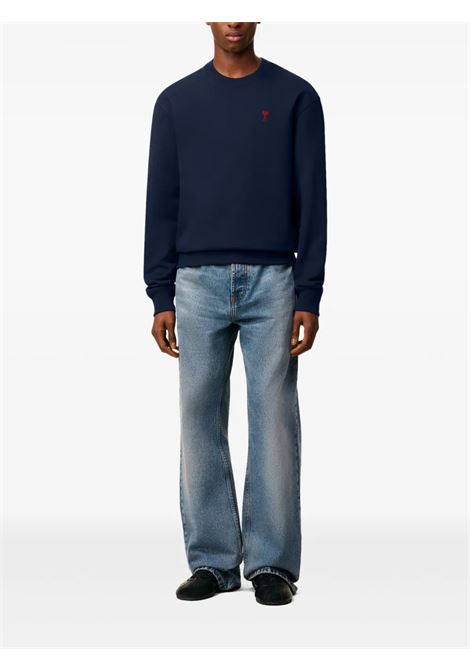 felpa adc uomo blu AMI PARIS | BFUSW035.730430